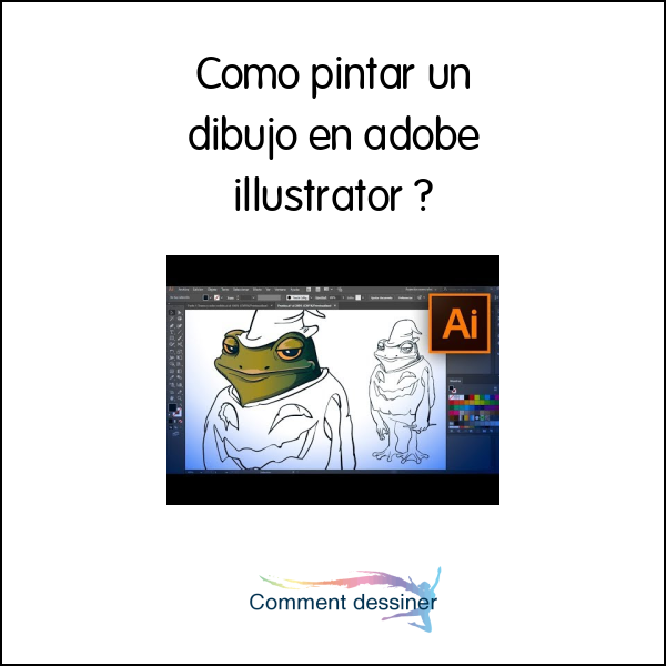 Como pintar un dibujo en adobe illustrator